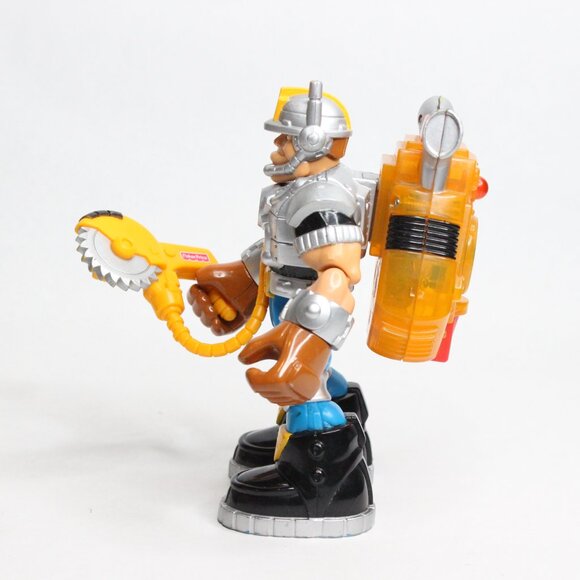 VTG 1997 Voice Tech Jack Hammer Figure Mattel Fisher Price Rescue Hero Untested - Picture 2 of 8